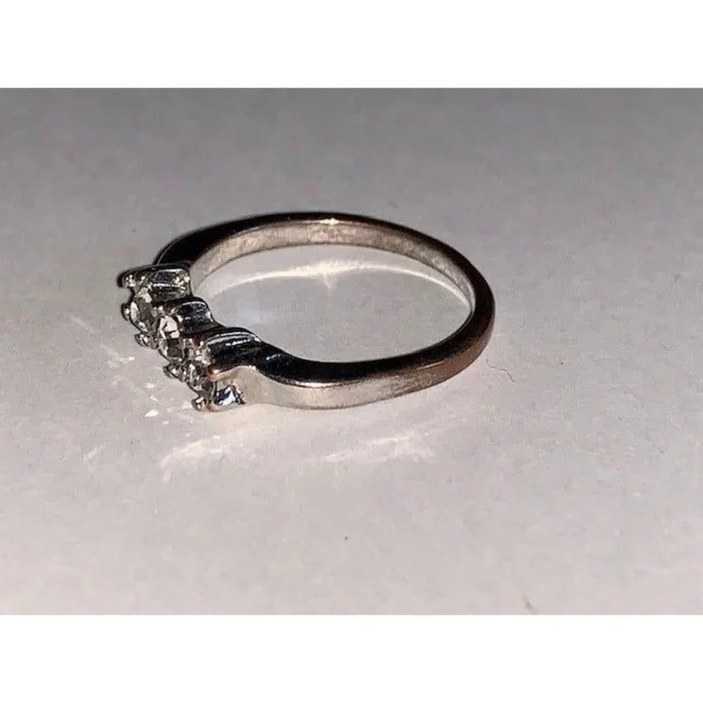 Silver tone ring size 6.75 - Picture 4 of 5